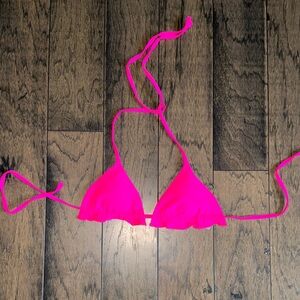 SHEIN Hot Pink Bikini Top